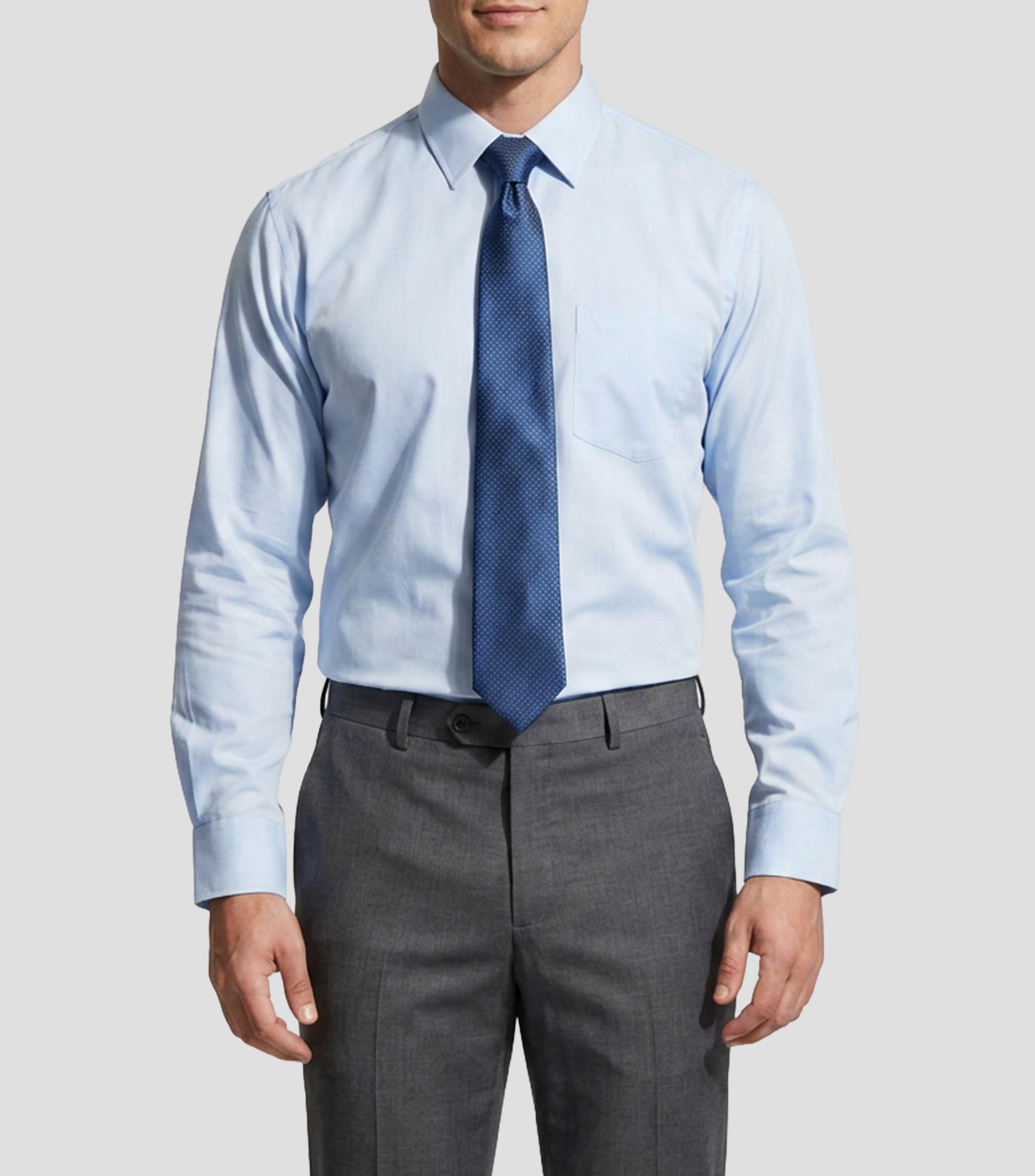 Camisa líneas manga larga Hombre